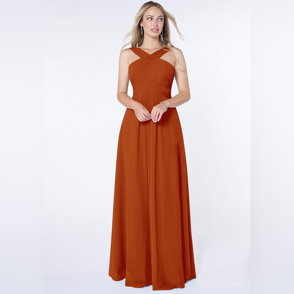 Never worn Azazie Maive Paprika Bridesmaid Dress. Good for wedding/formal event!